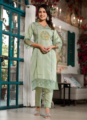 Garb These Beautiful Looking Readymade Suits.These Top Are Silk Blend And Bottom Are Silk Blend And Dupatta Are Organza Fabricated.Its Beautified With Embroidery Work.