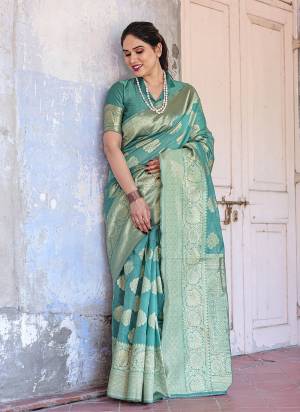 Looking These Festive Wear Saree in Fine Colored.These Saree And Blouse is Fabricated On Chanderi Silk.Its Beautified With Weaving Jari Designer.