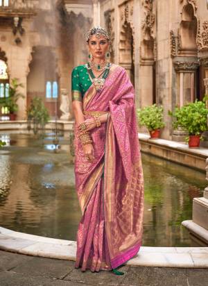 Garb These Party Wear Saree in Fine Colored.These Saree And Blouse is Fabricated On B C P Silk.Its Beautified With Weaving Jacquard Designer.