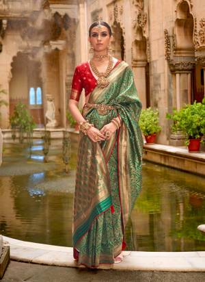 Garb These Party Wear Saree in Fine Colored.These Saree And Blouse is Fabricated On B C P Silk.Its Beautified With Weaving Jacquard Designer.