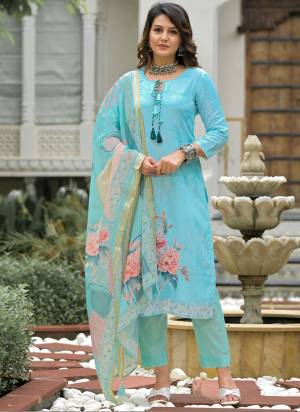 Looking These Beautiful Looking Readymade Suits.These Top Are Linen And Bottom Are Cotton And Dupatta Are Linen Fabricated.Its Beautified With Disigner Digital Printed.