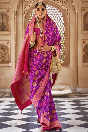 Looking These Fastival Wear Saree in Fine Colored.These Saree And Blouse is Fabricated On J P W Silk Banarasi Broket.Its Beautified With Weaving Broket Jari Designer.