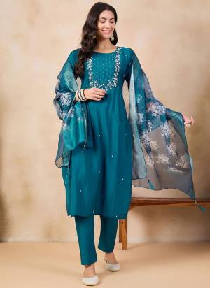 Attrective These Suit in Fine Colored Pair With Bottom And Dupatta.These Top And Bottom Are Fabricated On Viscose Chanderi Pair With Jacquard Butti Dupatta.Its Beautified With Designer Printed, Embroidery Work.