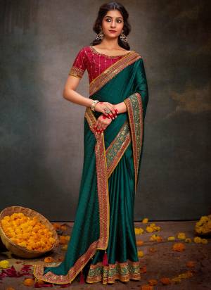 Looking These Party Wear Saree in Fine Colored.These Saree Are B S Y Satin And Blouse is Fabricated On Banglori Silk.Its Beautified With Designer Embroidery Work Blouse And Lace Border With Swarovski Work.