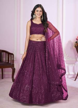 For A Designer Look,Grab These Lehenga Choli in Fine Colored.These Lehenga And Choli Are Fabricated On Soft Net Pair With Soft Net Dupatta.Its Beautified With Designer Sequance,Thread Embroidery Work.