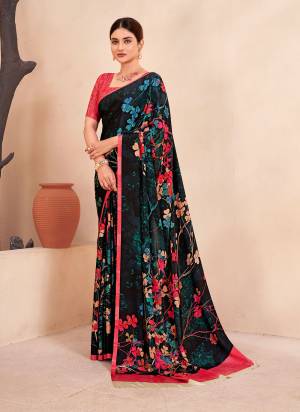 Attrective Look These Festive Wear Saree in Fine Colored.These Saree And Blouse is Fabricated On Crepe Soft Silk.Its Beautified With Designer Digital Printed.