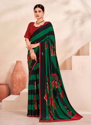 Attrective Look These Festive Wear Saree in Fine Colored.These Saree And Blouse is Fabricated On Crepe Soft Silk.Its Beautified With Designer Digital Printed.