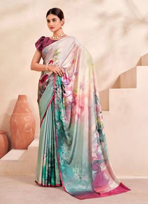 Attrective Look These Festive Wear Saree in Fine Colored.These Saree And Blouse is Fabricated On Crepe Soft Silk.Its Beautified With Designer Digital Printed.