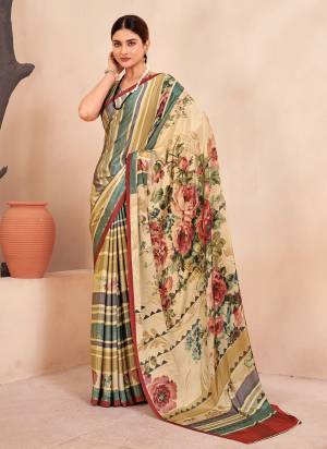 Attrective Look These Festive Wear Saree in Fine Colored.These Saree And Blouse is Fabricated On Crepe Soft Silk.Its Beautified With Designer Digital Printed.