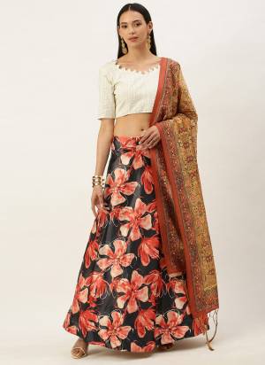 Must have Designer Lehenga Set Crafted Out Of Silk Fabric For Trendy Girlie Looks. Lehenga Is Designed With Designer Digital Prints For The Real Glam Feels. Must Have Lehenga Choli For The Coming Wedding And Festive Seasons.