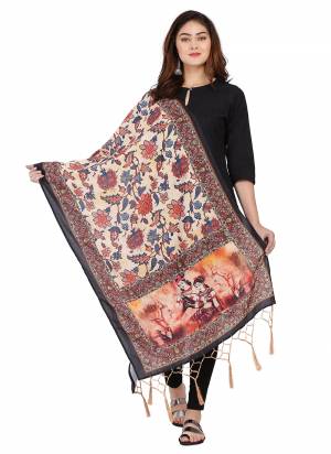 Grab These Beautiful Ethnic Colored Dupatta.This Dupatta is Fabricated On Smart Muslin Cotton Fabric . It Is Beautified With Beautiful Digital Prints And Ethnic Tussels On Pallu Side.