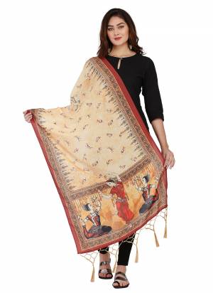 Grab These Beautiful Ethnic Colored Dupatta.This Dupatta is Fabricated On Smart Muslin Cotton Fabric . It Is Beautified With Beautiful Digital Prints And Ethnic Tussels On Pallu Side.