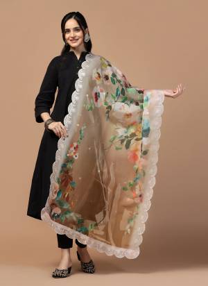 Grab These Beautiful Colored Ethnic Dupatta.This Dupatta is Fabricated On Beautiful Organza Fabric . It Is Beautified With Beautiful Digital Prints And Resham Embroidery Work.