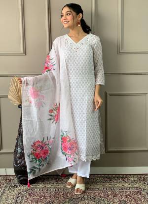 Garb These Beautiful Looking Readymade Suits.These Top Are Linen Cotton And Bottom Rayon And Dupatta Linen Cotton Fabricated.Its Beautified With Designer Embroidery Work.