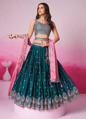 Attrective Looking This Partywear Fine Color Fancy Heavy Designer Choli And Lahenga Fabriced On Georgette And Dupatta Georgette In Fabricated Beautified With Attrective Designer Heavy EmbroideryWork. Buy Now.