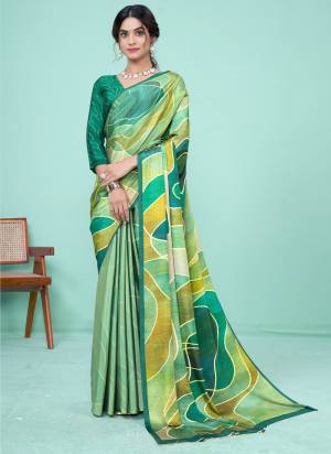 Attrective Look These Party Wear Saree in Fine Colored.These Saree And Blouse is Fabricated On Crepe Soft Silk.Its Beautified With Designer Digital Printed.