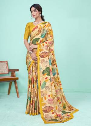 Attrective Look These Party Wear Saree in Fine Colored.These Saree And Blouse is Fabricated On Crepe Soft Silk.Its Beautified With Designer Digital Printed.