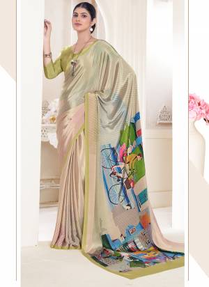 Attrective Look These Party Wear Saree in Fine Colored.These Saree And Blouse is Fabricated On Crepe Soft Silk.Its Beautified With Designer Digital Printed.