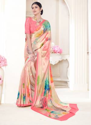 Attrective Look These Party Wear Saree in Fine Colored.These Saree And Blouse is Fabricated On Crepe Soft Silk.Its Beautified With Designer Digital Printed.