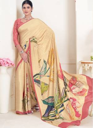 Attrective Look These Party Wear Saree in Fine Colored.These Saree And Blouse is Fabricated On Crepe Soft Silk.Its Beautified With Designer Digital Printed.