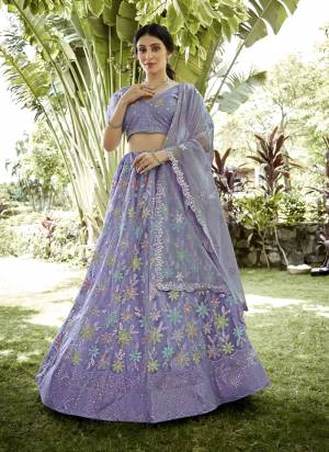 Looking These Party Wear Lehenga Choli in Fine Colored.These Lehenga Are Silk Net Choli Are Silk Net And Dupatta Are Fabricated On Silk Net Pair.Its Beautified With Designer Sequance Embroidery Work.