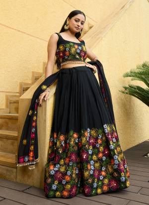 Looking These Party Wear Lehenga Choli in Fine Colored.These Lehenga Are Georgette Choli Are Georgette And Dupatta Are Fabricated On Georgette Pair.Its Beautified With Designer Sequance Embroidery Work.