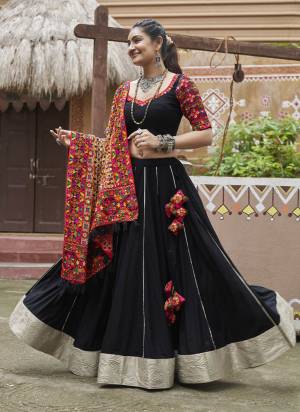 Attrective These Navratri Special Lehenga Choli in Fine Colored.These Lehenga Are Viscose Rayon And Blouse Are Viscose Rayon And Dupatta Are Fabricated On Viscose Rayon.Its Beautified With Designer Mirror,Thread Embroidery Work.