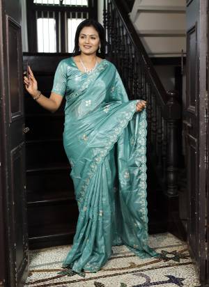 Attrective These Party Wear Saree in Fine Colored.These Saree Are Soft Silk And Blouse is Soft Silk Fabricated.Its Beautified With Designer Heavy Thread Embroidery,Cut Work.