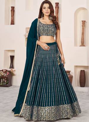 For A Designer Look,Grab These Lehenga Choli in Fine Colored.These Lehenga And Blouse Are Fabricated On Georgette Pair With Dupatta Are Georgette.Its Beautified With Designer Jari,Sequance Embroidery Work.