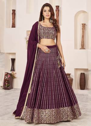 For A Designer Look,Grab These Lehenga Choli in Fine Colored.These Lehenga And Blouse Are Fabricated On Georgette Pair With Dupatta Are Georgette.Its Beautified With Designer Jari,Sequance Embroidery Work.