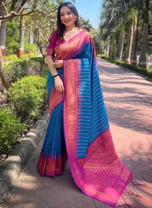 Garb These Party Wear Saree in Fine Colored.These Saree And Blouse is Fabricated On Soft Silk.Its Beautified With Weaving Jari Designer.