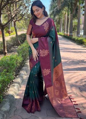 Garb These Party Wear Saree in Fine Colored.These Saree And Blouse is Fabricated On Soft Silk.Its Beautified With Weaving Jari Designer.