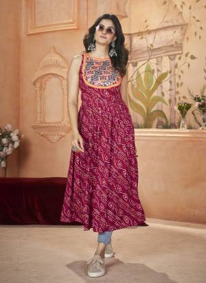 Attrective These Beautiful Looking Designer Kurti.These Kurti Is Fabricated On Rayon.Its Beautified With Designer Printed With Embroidery Work.