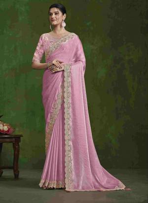 Garb These Party Wear Saree in Fine Colored.These Saree  Is 2 Tone Satin Silk And Blouse is Satin Silk.Its Beautified With Handwork Sequence.