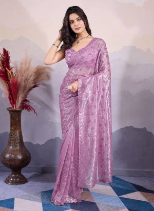 Garb These Party Wear Saree in Fine Colored.These Saree Are Twill Net And Blouse is Twill Net Fabricated.Its Beautified With Designer Sequance Embroidery Work.