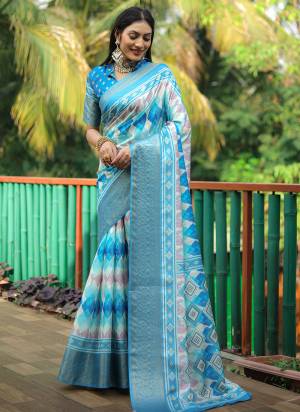 Looking These Festive Wear Saree in Fine Colored.These Saree And Blouse is Fabricated On Dola Silk.Its Beautified With Wevon Designer With Digital Printed.