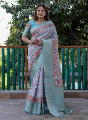 Looking These Party Wear Saree in Fine Colored.These Saree And Blouse is Fabricated On Pashmina Silk.Its Beautified With Wevon Designer With Digital Printed.