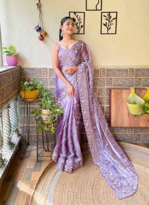 Attrective These Party Wear Saree in Fine Colored.These Saree Are Burburry And Blouse is Burburry Fabricated.Its Beautified With Designer Thread,Sequance Embroidery Work.