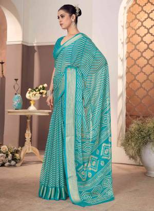 Garb These Party Wear Saree in Fine Colored.These Saree And Blouse is Fabricated On Chiffon Pair.Its Beautified With Designer Zigzak Printed.