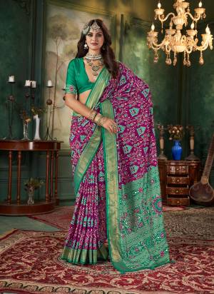 Garb These Party Wear Saree in Fine Colored.These Saree And Blouse is Fabricated On Tussar Silk Pair.Its Beautified With Wevon Jari Designer With Ikkat Printed.