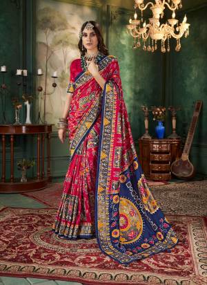 Garb These Party Wear Saree in Fine Colored.These Saree And Blouse is Fabricated On Tussar Silk Pair.Its Beautified With Wevon Jari Designer With Ikkat Printed.