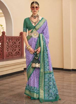 Looking These Fastival Wear Saree in Fine Colored.These Saree And Blouse is Fabricated On P V Silk.Its Beautified With Weaving Jari Designer With Patola Printed.