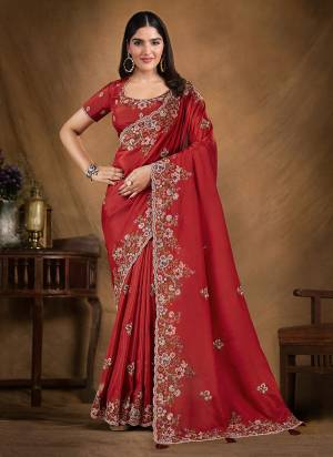 Look Attrective These Designer Party Wear Saree in Fine Colored.These Saree Are Upada Silk And Blouse Upada Silk is Fabricated.Its Beautified Designer Embroidery Work.