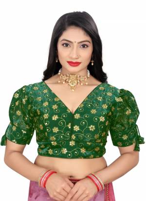 Looking These Beautiful Colored Readymade Blouse.Its Fabricated On Jimmi Choo With Designer Sequance Embroidery Work.Buy Now.