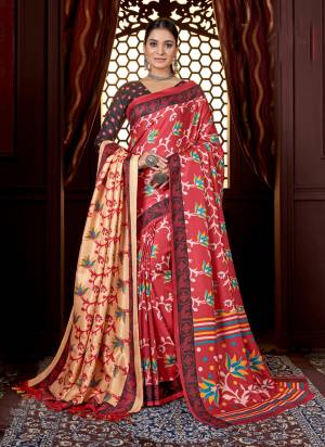 Grab These Winter Collction Saree With Shawl in Fine Colored.These Saree Are Pushmina And Blouse And Shawl is Fabricated On Pushmina.Its Beautified With Designer Digital Printed.