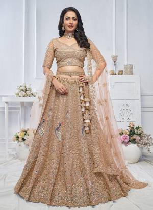 For A Fancy Designer Look,Grab These Lehenga Choli With Dupatta in Fine Colored.These Lehenga And Choli Are Soft Net And Dupatta Are Fabricated On Soft Net Pair.Its Beautified With Heavy Designer Thread,Jari,Sequance Embroidery,Stone Work.