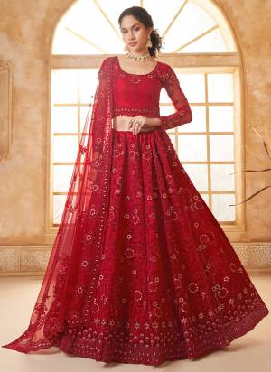 For A Designer Look,Grab These Lehenga Choli in Fine Colored.These Lehenga And Blouse Are Fabricated On Soft Net Pair With Soft Net Dupatta.Its Beautified With Designer Heavy Thread Embroidery With Diamond Work.