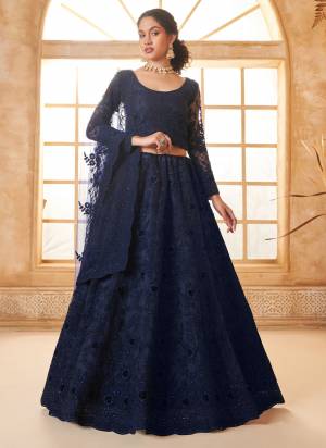 For A Designer Look,Grab These Lehenga Choli in Fine Colored.These Lehenga And Blouse Are Fabricated On Soft Net Pair With Soft Net Dupatta.Its Beautified With Designer Heavy Thread Embroidery With Diamond Work.