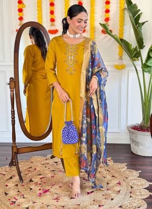 Attrective These Suit in Fine Colored Pair With Bottom And Dupatta.These Top And Bottom Are Fabricated On Viscose Chanderi Pair With Jacquard Butti Dupatta.Its Beautified With Designer Embroidery Work .