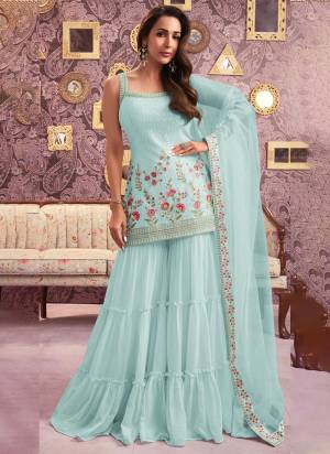 Garb These Designer Suit in Fine Colored Pair With Bottom And Dupatta.These Top Are Georgette And Dupatta Are Fabricated On Net Pair With Georgette Bottom.Its Beautified With Santoon Inner.Its Beautified With Heavy Designer Embroidery Work.